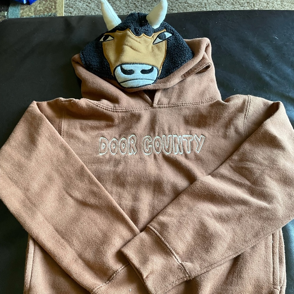 Wild Child Hoodie. Buffalo hood Door County